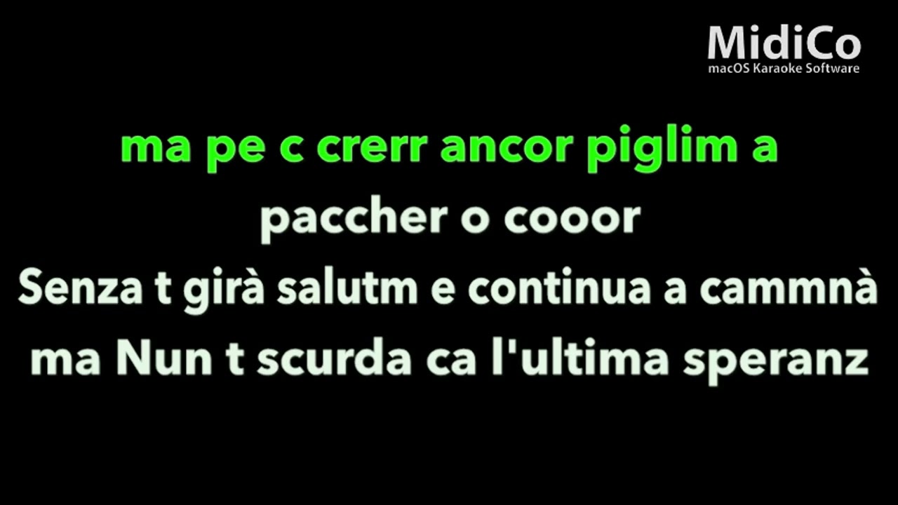 CHE FFA SUCCEDE MARIO FORTE KARAOKE VIDEO