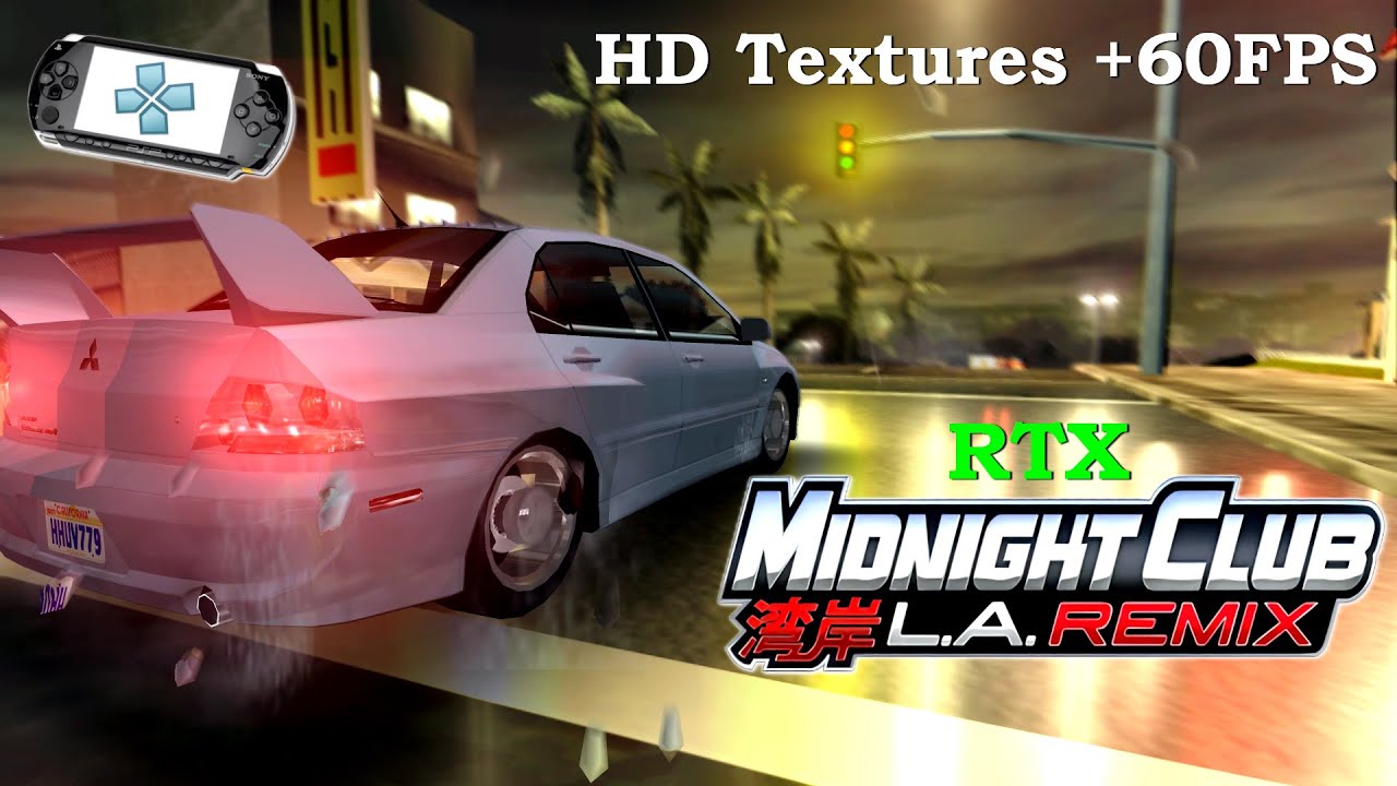 Midnight Club La Remix ~HD Textures & Reshade RT | PPSSPP | 4K 60FPS Patch PC Gameplay TEST