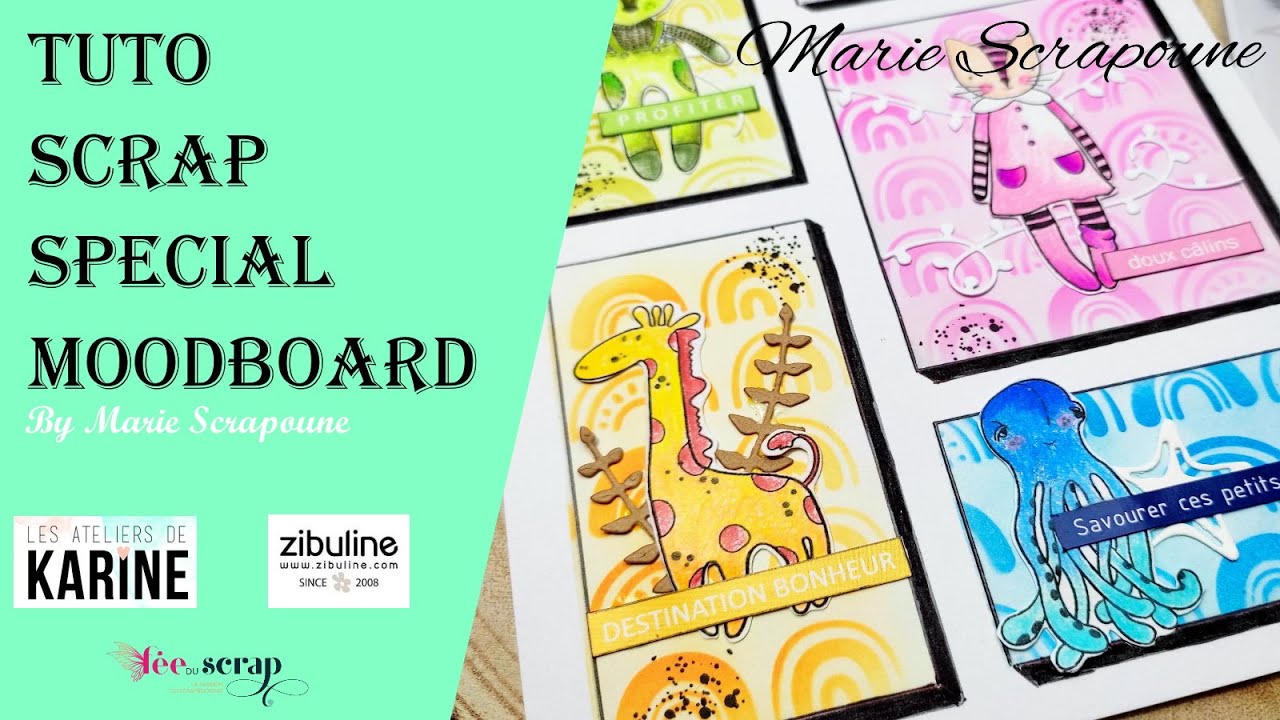 Tutoriel Scrapbooking Spécial Moodboard ! Et si on faisait un moodboard ensemble ?
