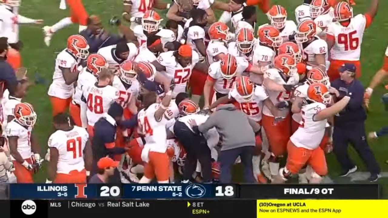 Illinois vs #7 Penn State INSANE Ending | 2021 College Football
