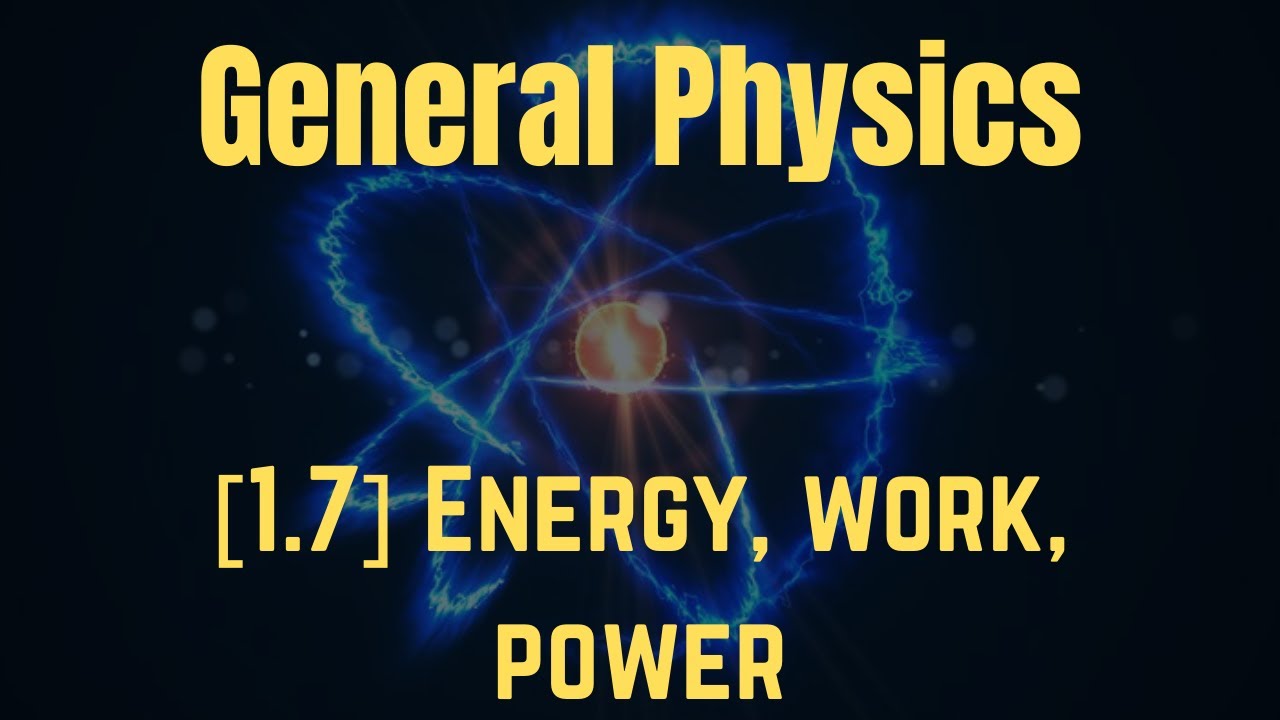 IGCSE Physics [Syllabus 1.7] Energy, work and power