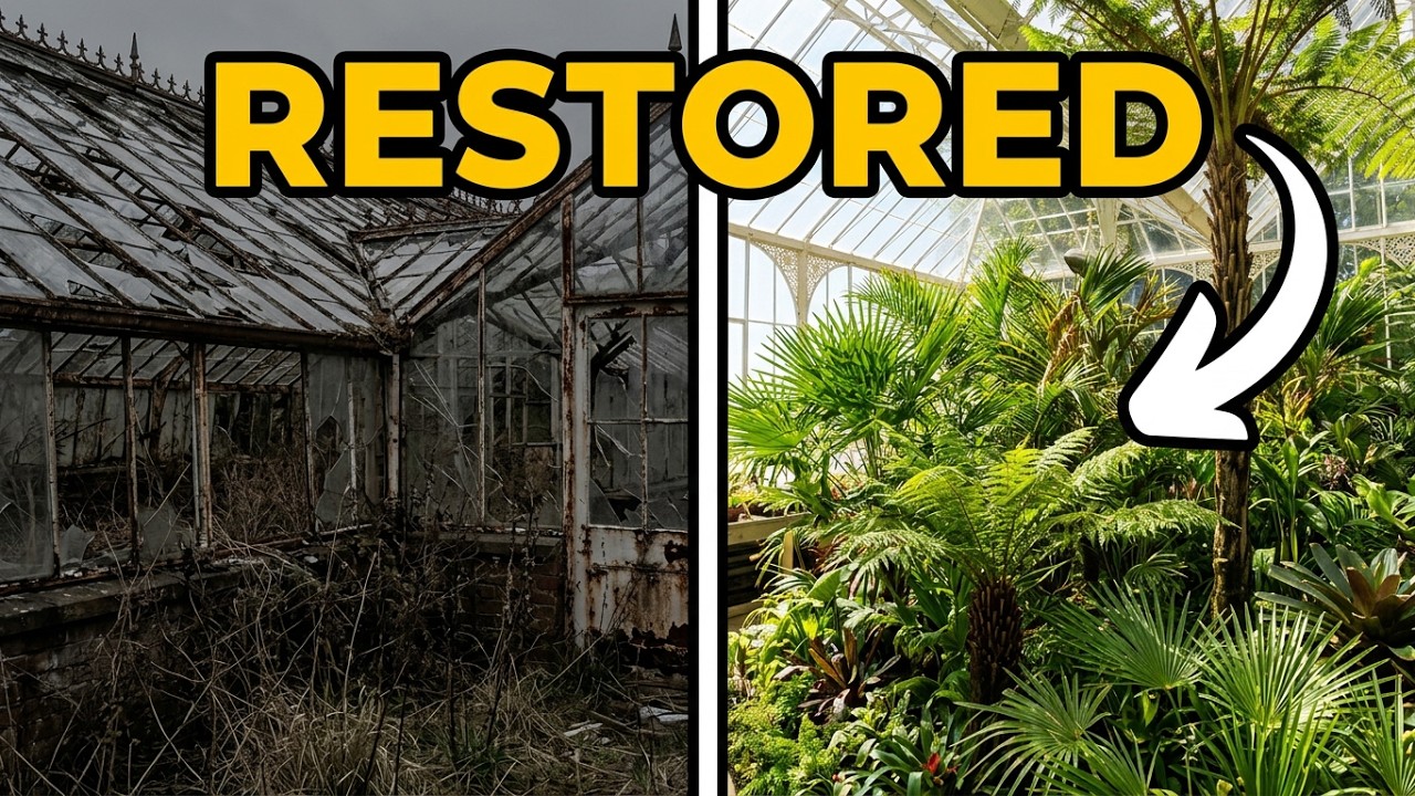 Tropical plant tour in a restored Victorian conservatory! (Wentworth Castle & Gardens