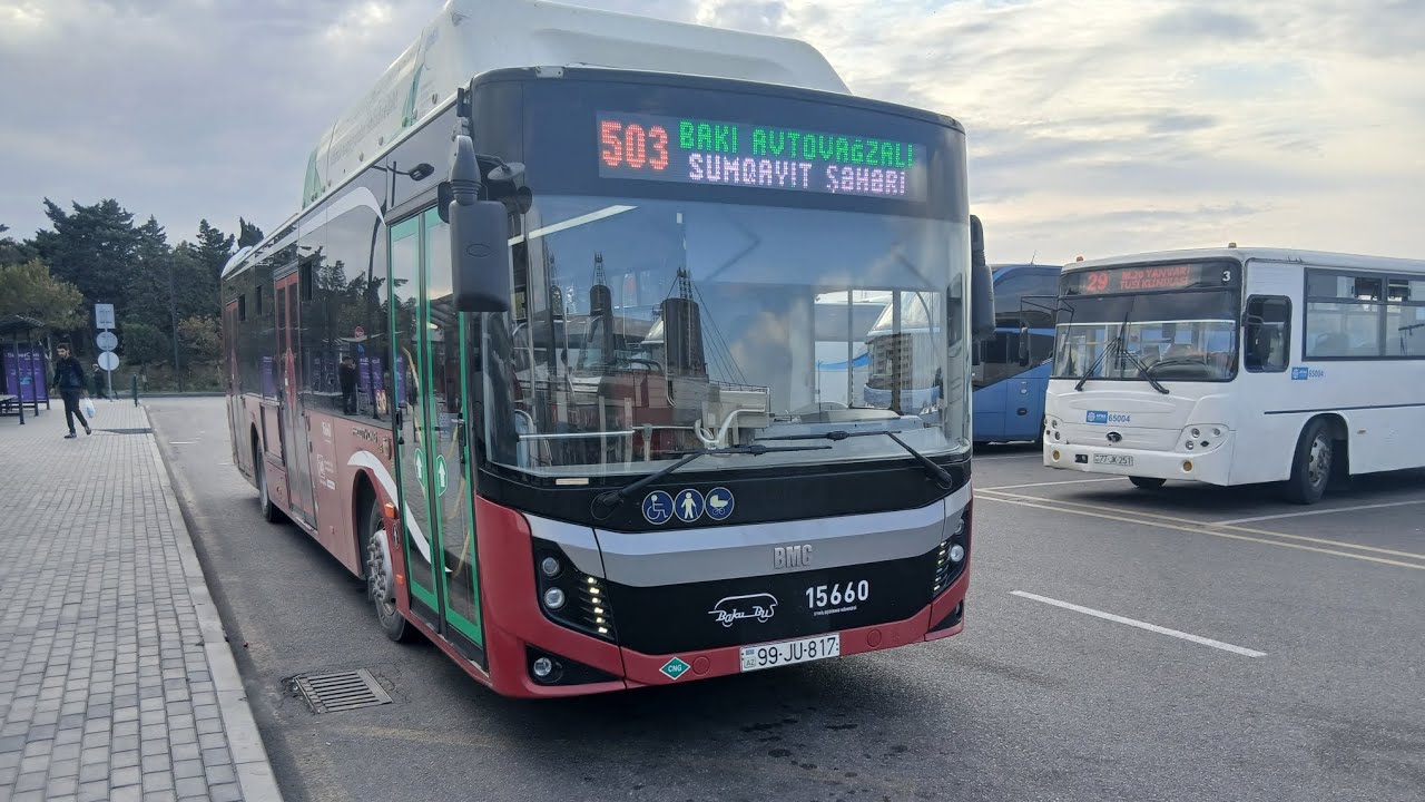 BAKI-SUMQAYIT 503 NÖMRƏLİ AVTOBUS. SƏFƏR:BAKI AVTOVAĞZALI ➡️ SUMQAYIT ŞƏHƏRİ (ƏVVƏLKİ HƏRƏKƏT SXEMİ)