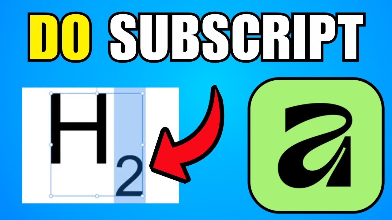 How to Add Subscript in Affinity Designer (Step-by-Step Tutorial) (2026)