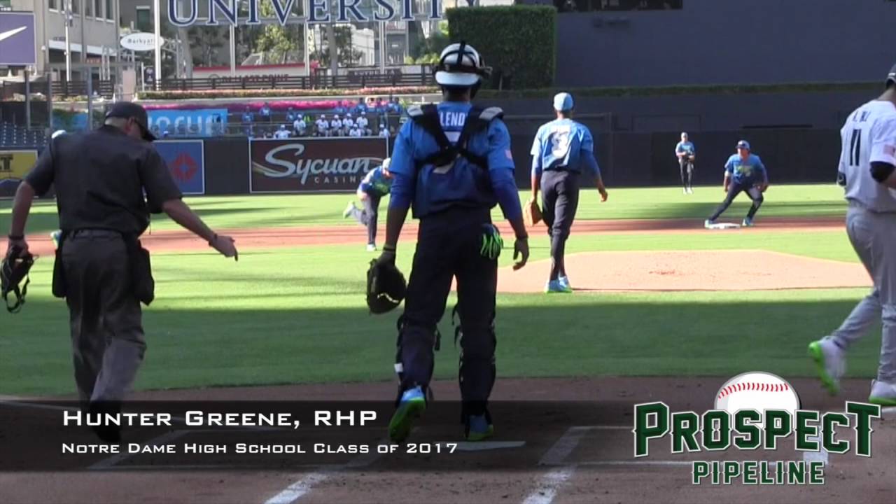 Hunter Greene Prospect Video, RHP, Notre Dame High School Class of 2017