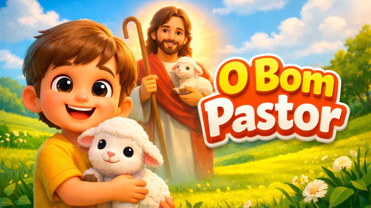 O Bom Pastor 🐑 | Salmo 23 Infantil | Música Bíblica para Crianças