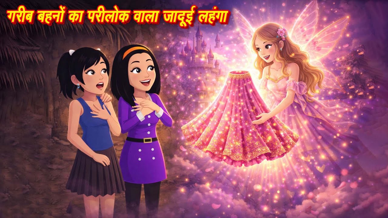 Jadui Hindi Kahani Jadui Lehanga | Jadui Pario ki Kahaniya Cartoon Jadu wala cartoon | stories pari