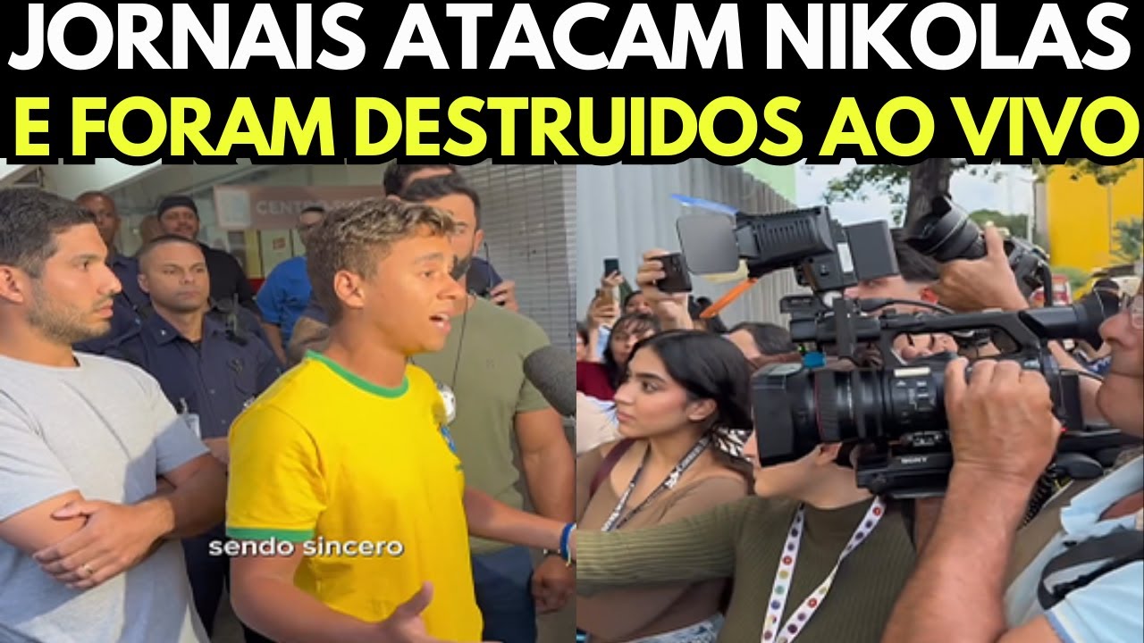 IMPRENSA VAI PRA CIMA DO NIKOLAS NO HOSPITAL E ELE DESMONTA REPÓRTERES AO VIVO!