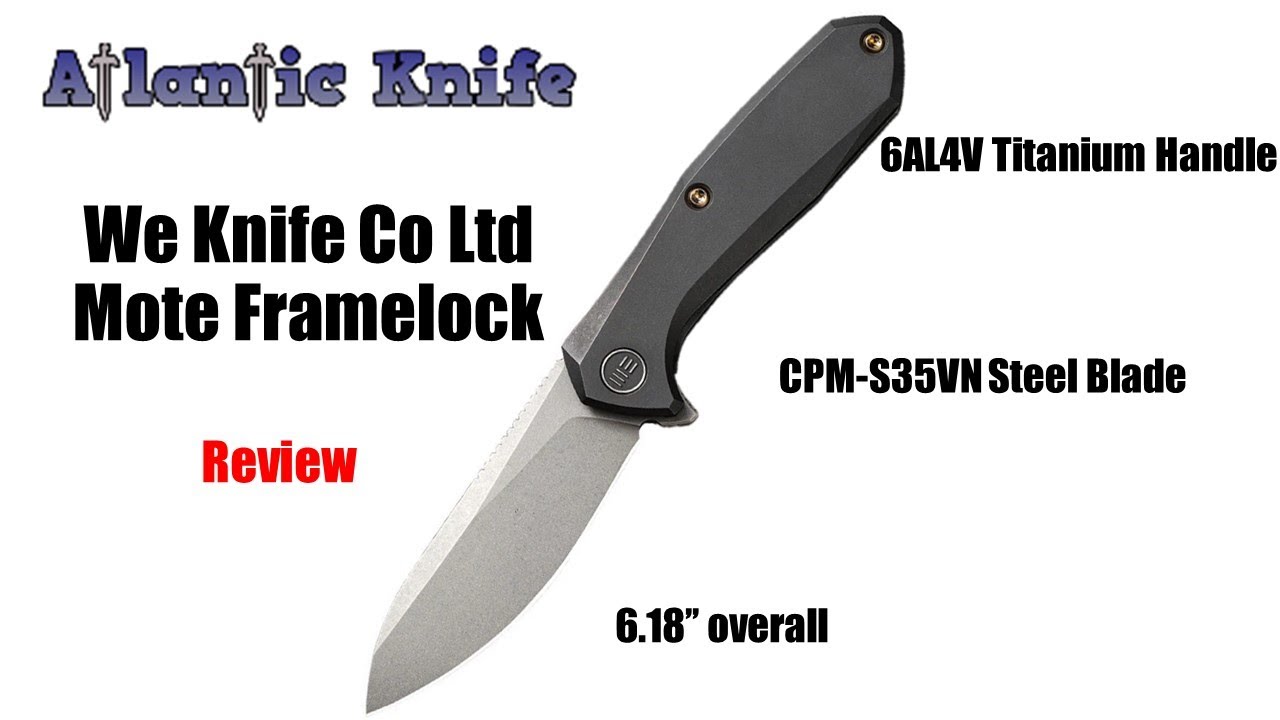 We Knife Co Ltd Mote Framelock Folding Knife Review | Atlantic Knife Reviews 2020