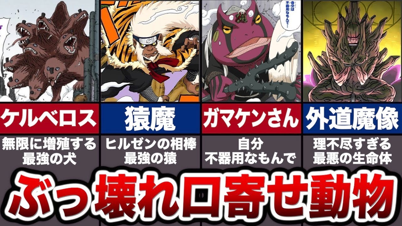 全ての口寄せ動物最強ランキングTOP20
