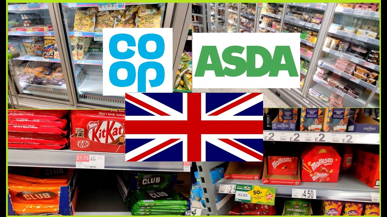 🇬🇧 COMPILATION Grocery Shopping at Coop and ASDA in UK | Food Prices in Great Britain