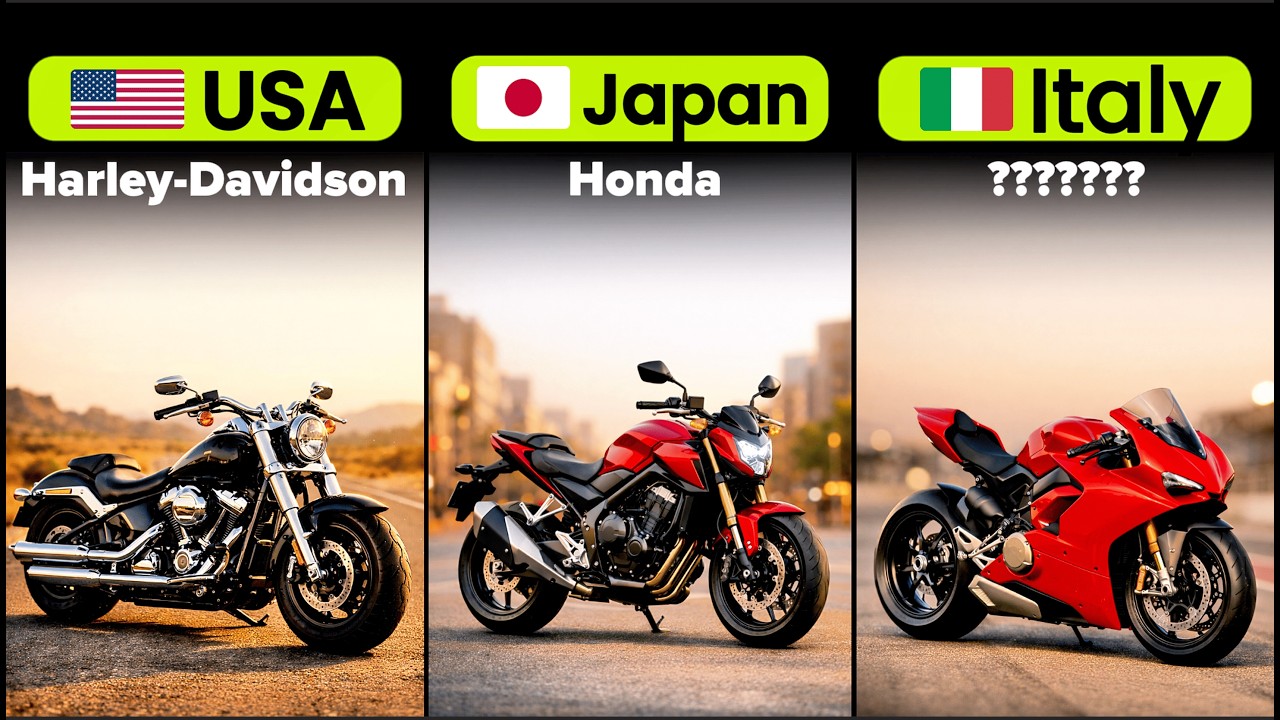 The World's Motorcycle Brands Mapped by Country | Full Visual Ranking