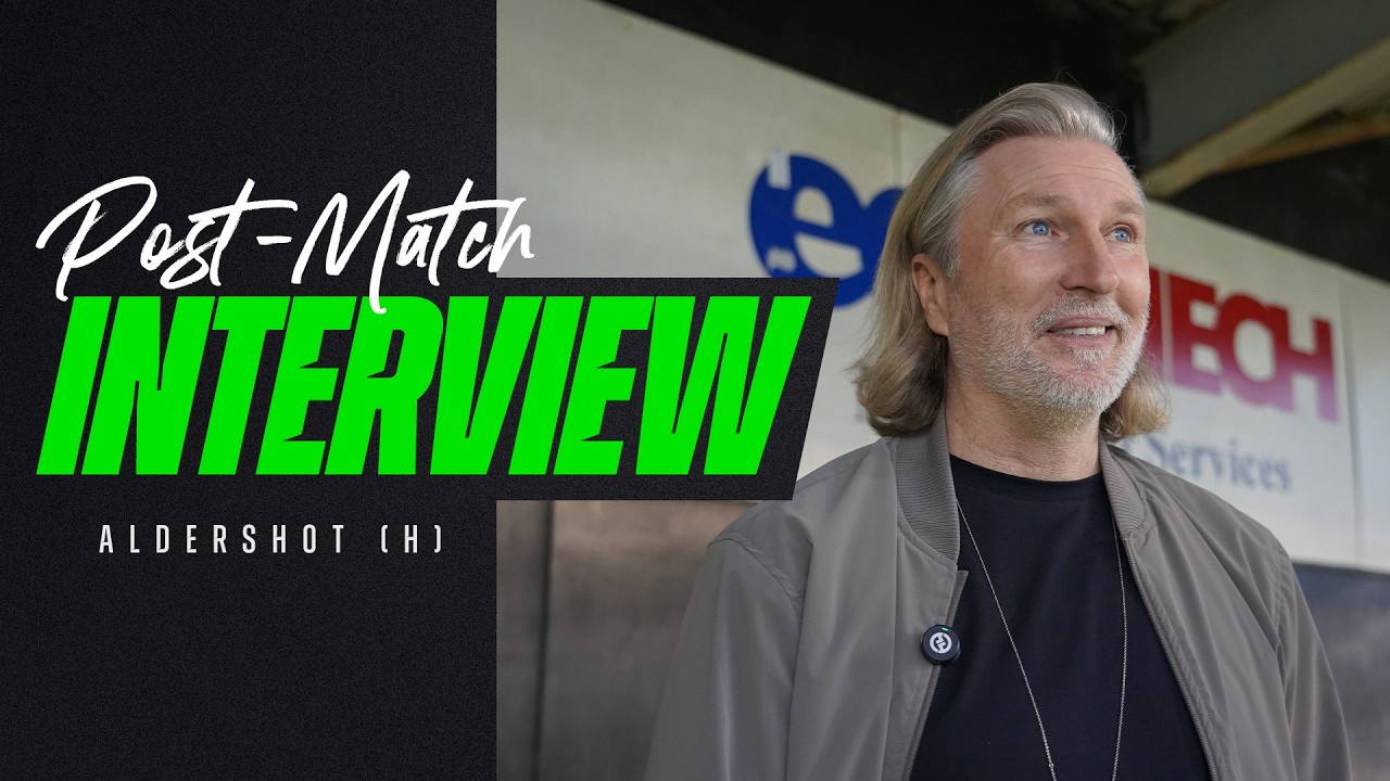 Robbie Savage post-match | Aldershot (H)