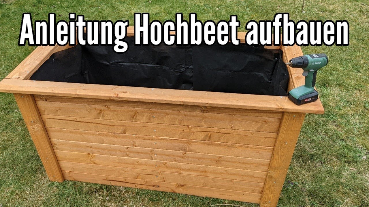 GASPO Hochbeet Gmünd aufbauen Hochbeet zusammenbauen aus Holz Anleitung