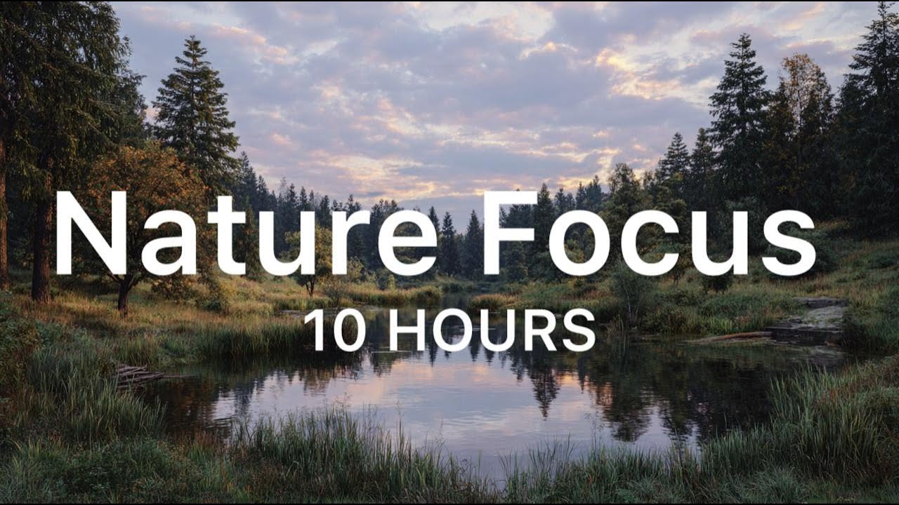 Nature Focus 🌲 10 Hours of Ambient Music for Work, Cleaning & Light Movement