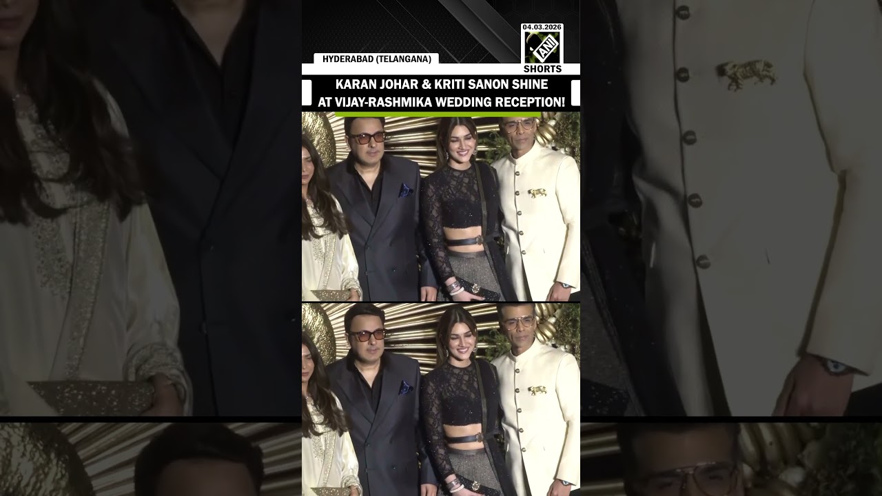 Karan Johar and Kriti Sanon Make a Glamorous Entry at Vijay Deverakonda&rsquo;s Wedding Reception