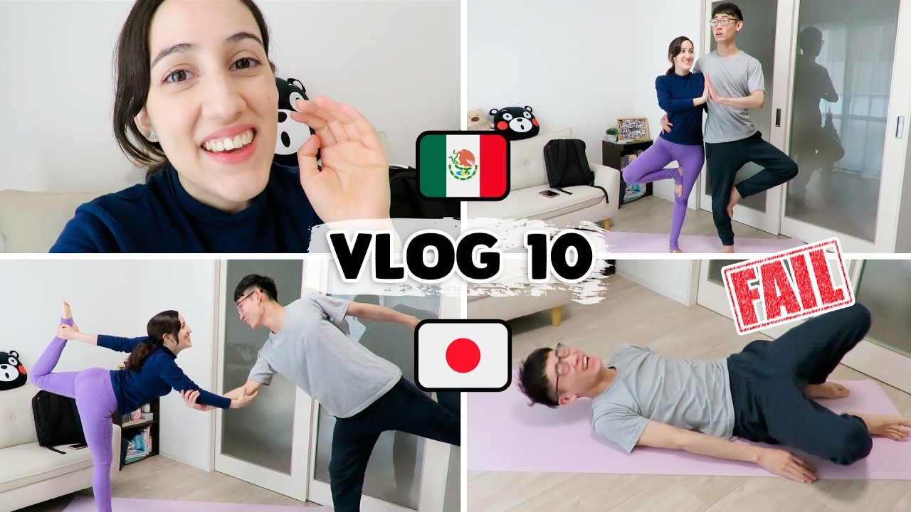 😂 HICIMOS EL RETO DE YOGA EN PAREJA Y FUE UN FRACASO 💩 | Tania&Hayato