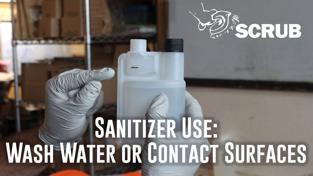 How to Use Sanitizers on a Produce Farm | SCRUB