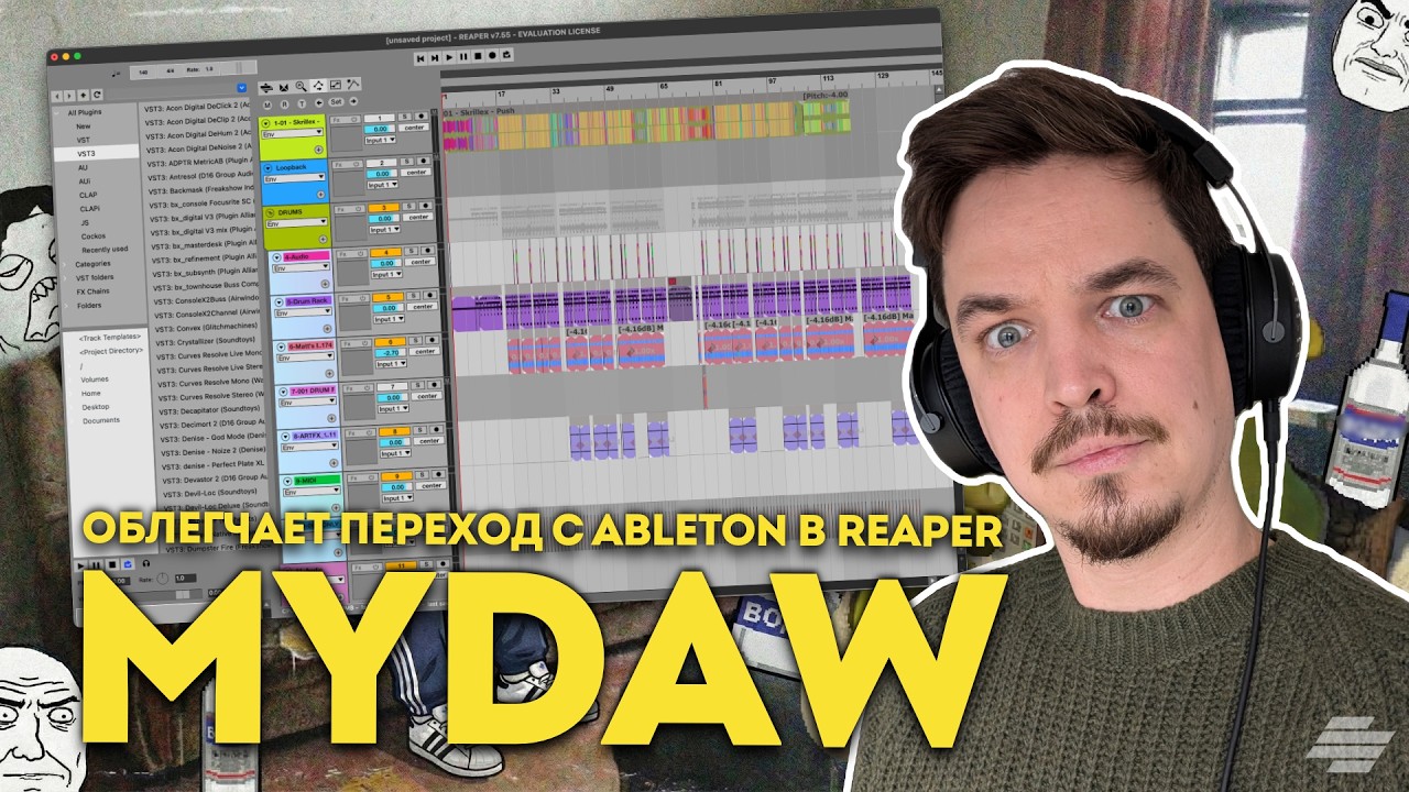 ОБЗОР СБОРКИ MYDAW, КОТОРАЯ ОБЛЕГАЕТ ПЕРЕХОД ИЗ ABLETON В REAPER