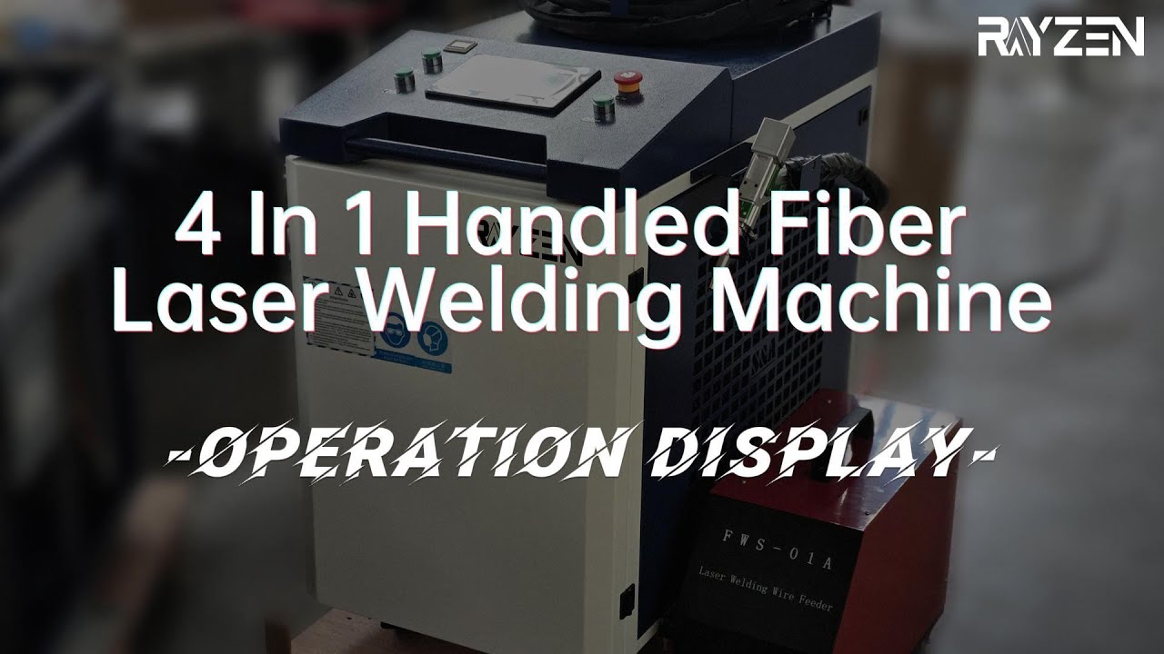 WM Series 3000W Relfar 4-in-1 handheld laser welding machine operation demonstration