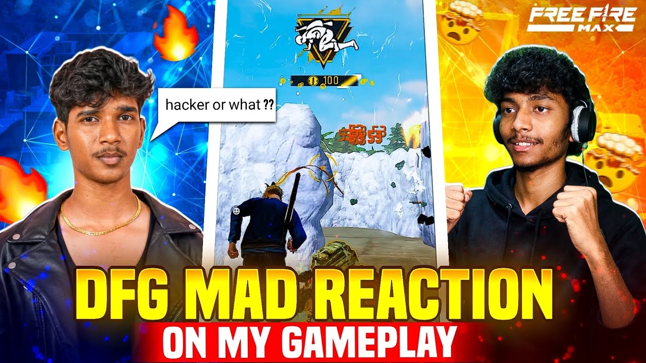 БЕЗУМНАЯ РЕАКЦИЯ DFG НА МОЙ ГЕЙМПЛЕЙ 😱 @DhanushFFGamer
