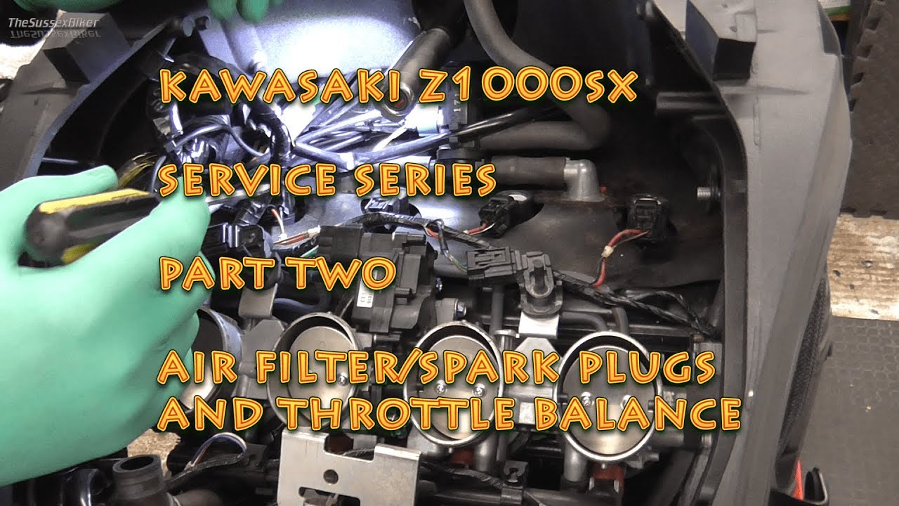Z1000SX Service Series -Part Two Air Filter/Plugs/ Throttle Body Balance