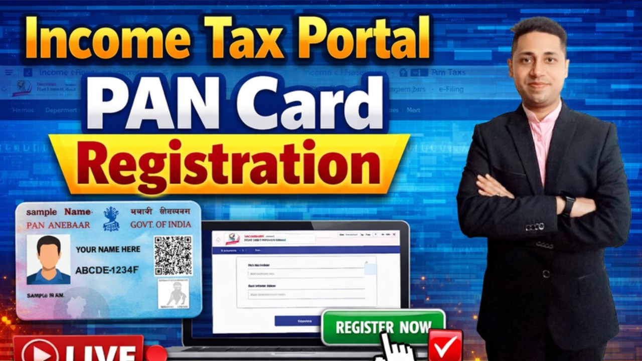 PAN Card Registration 2026 🔥 | Income Tax Portal PAN Register Kaise Kare (Step by Step Live Process)