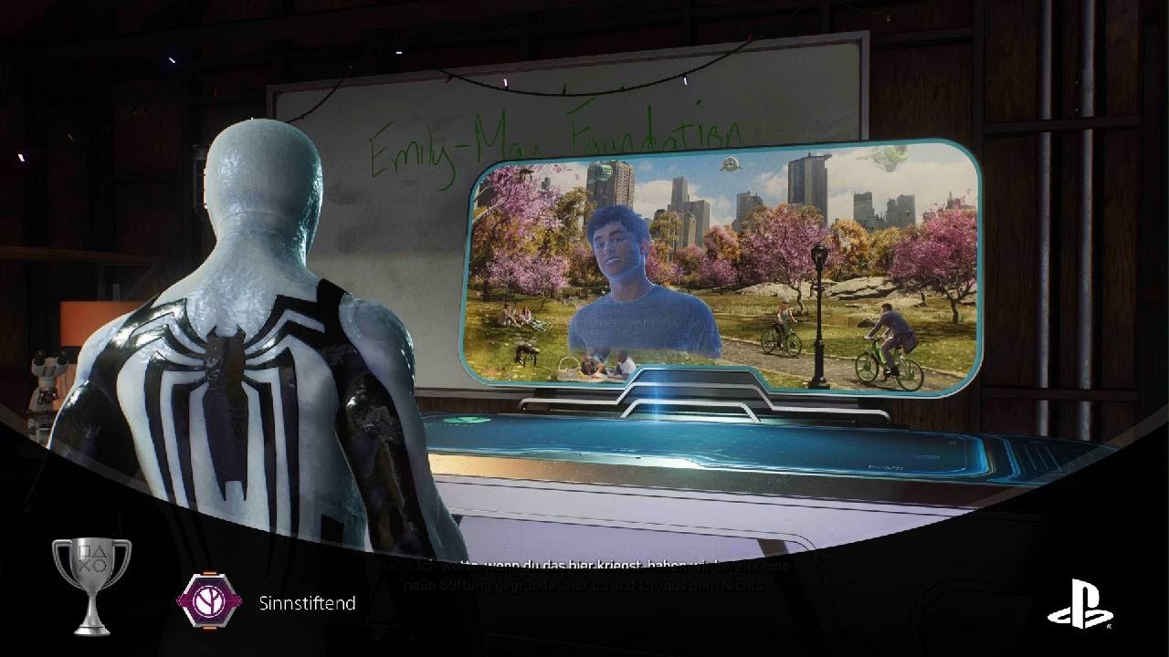 Marvel's Spider-Man 2 Sinnstiftend PS5 Troph&auml;e
