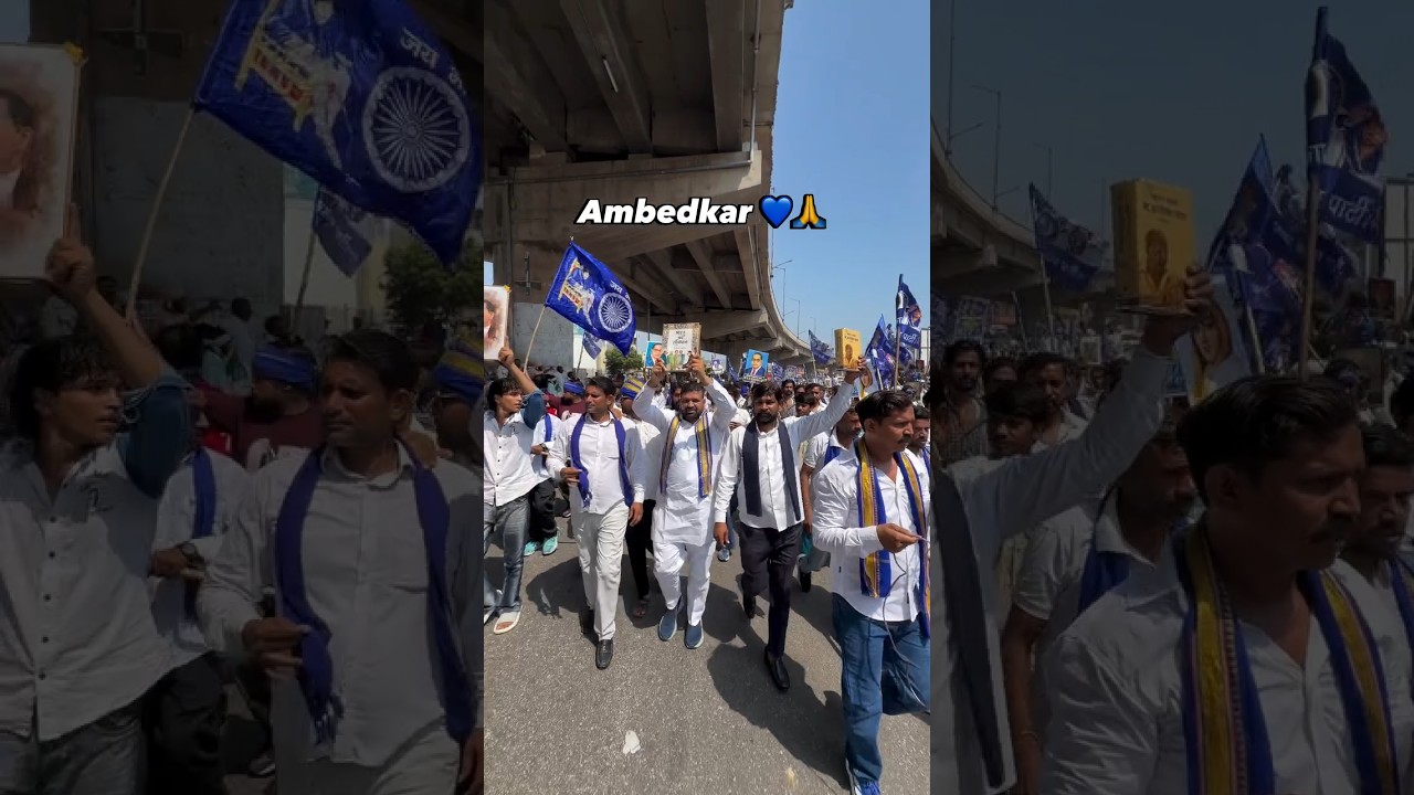 Ambedkar Ambedkar Dilhi Jantar Mantar Bheem Army Chief Chandershekhar Ravan #shortvideo