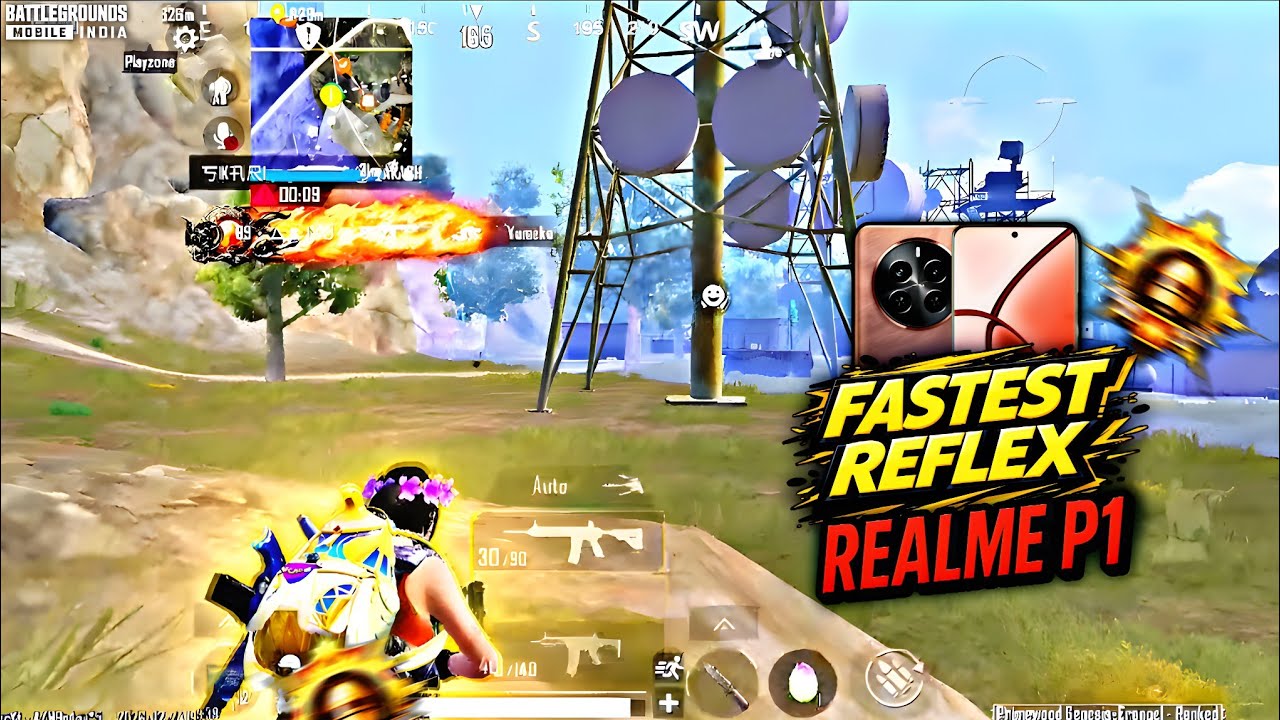 Reflex So Fast It’s Unreal 😳 BGMI & PUBG ⚡ REALME P1 📱@Gokugaming09 