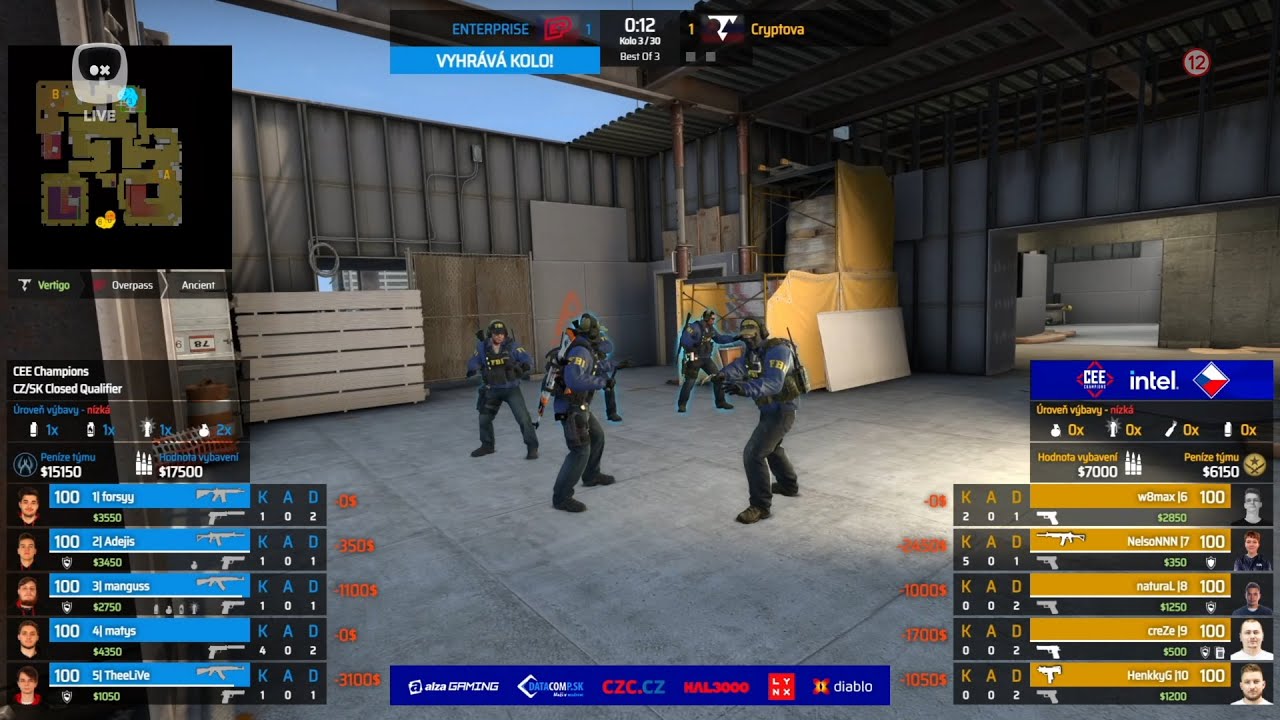 ENTERPRISE esports vs. Cryptova | CEE Champions Closed kvalifikace | Čtvrtfin&aacute;le