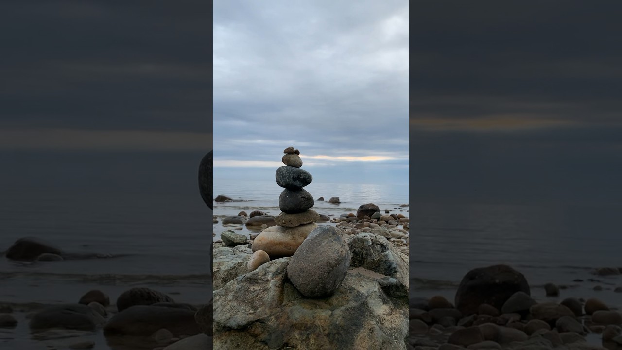 Rocky Shoreline Of The Besser Natural Area / Presque Isle, Michigan