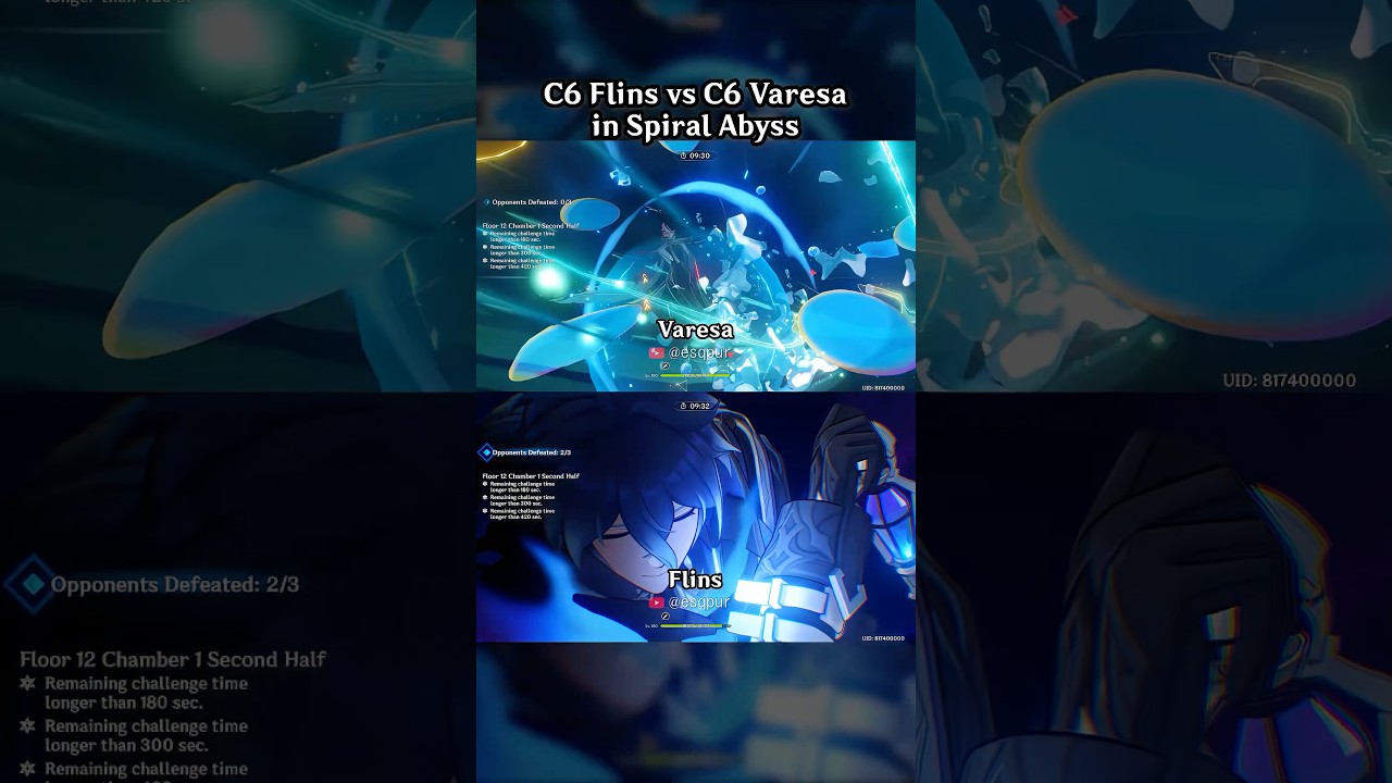 C6 Flins vs C6 Varesa in Spiral Abyss
