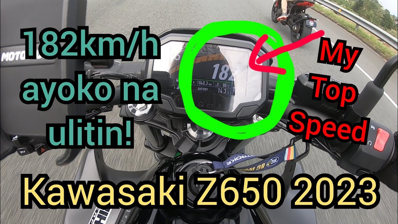 Kawasaki Z650 2023 | TOP SPEED |182Km/h