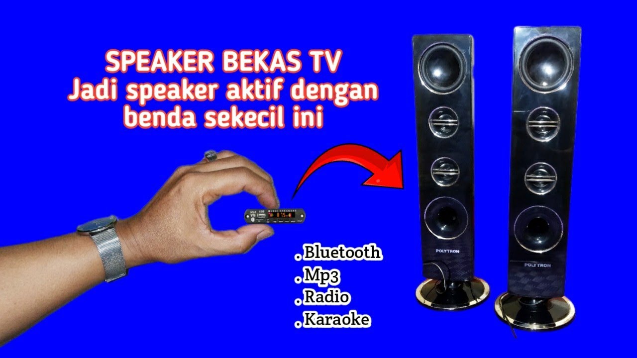 SPEAKER BEKAS TV JADI SPEAKER AKTIF
