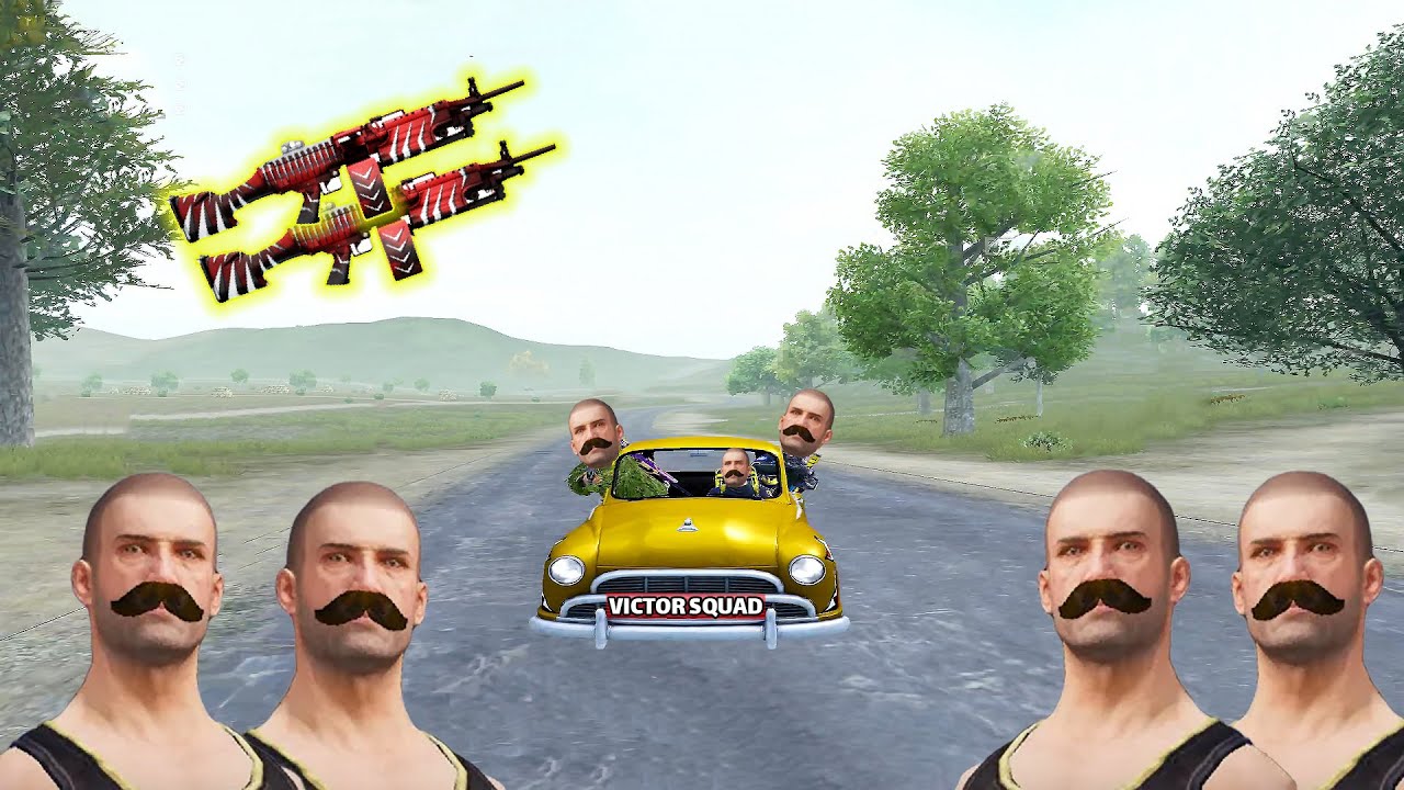 Crazy victor squad +m249😱👿pubg mobile funny moments😆😂