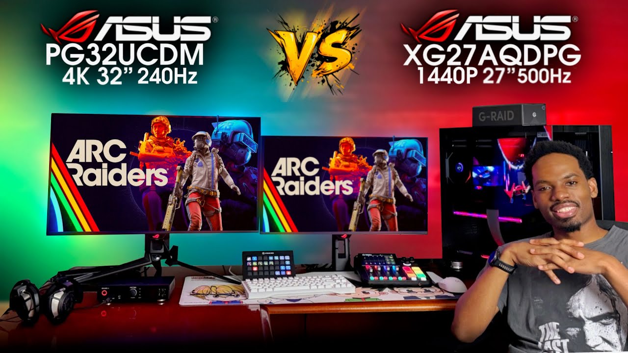 4K vs 1440p OLED Gaming — XG27AQDPG vs PG32UCDM | 500Hz vs 240Hz