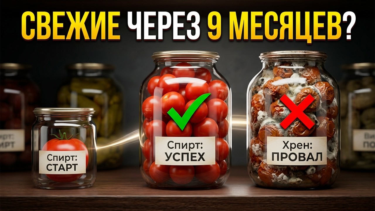 😲 Ужас Или Чудо? Что Произошло С Томатами Через 9 Месяцев Хранения!