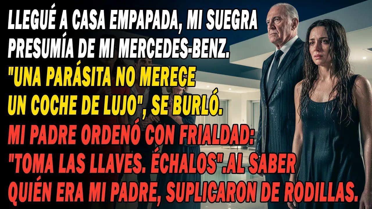 😠Mi Suegra Me Llamó Parásita Con Mi Coche🚗. Mi Padre La Echó🚪. Al Saber Quién Era, Se Arrodilló🙏😭