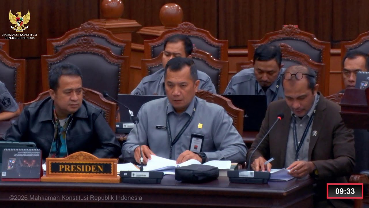 Sidang Perkara Nomor 275, 280, 282/PUU-XXIII/2025, 26, 27, 29/PUU-XXIV/2026. Senin, 9 Maret 2026.