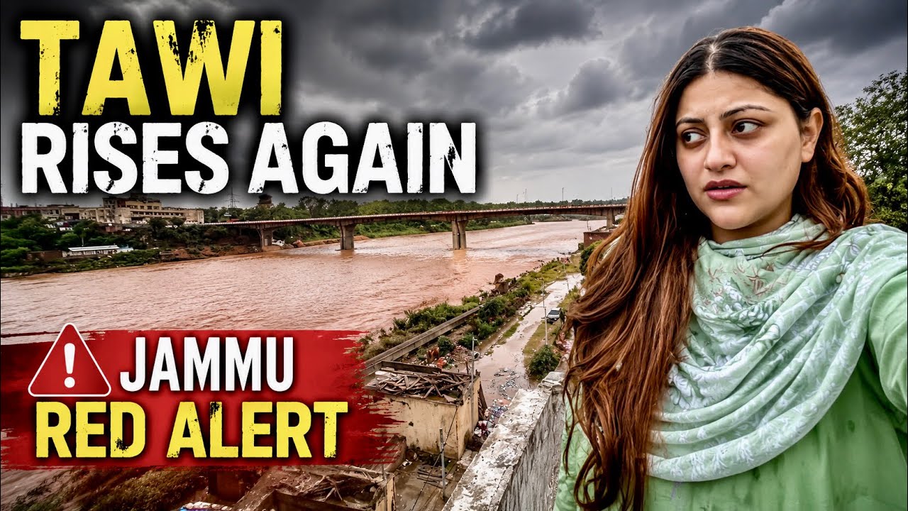   Heavy Rain in Jammu | Tawi River Flood Situation | Red Alert 🚨 