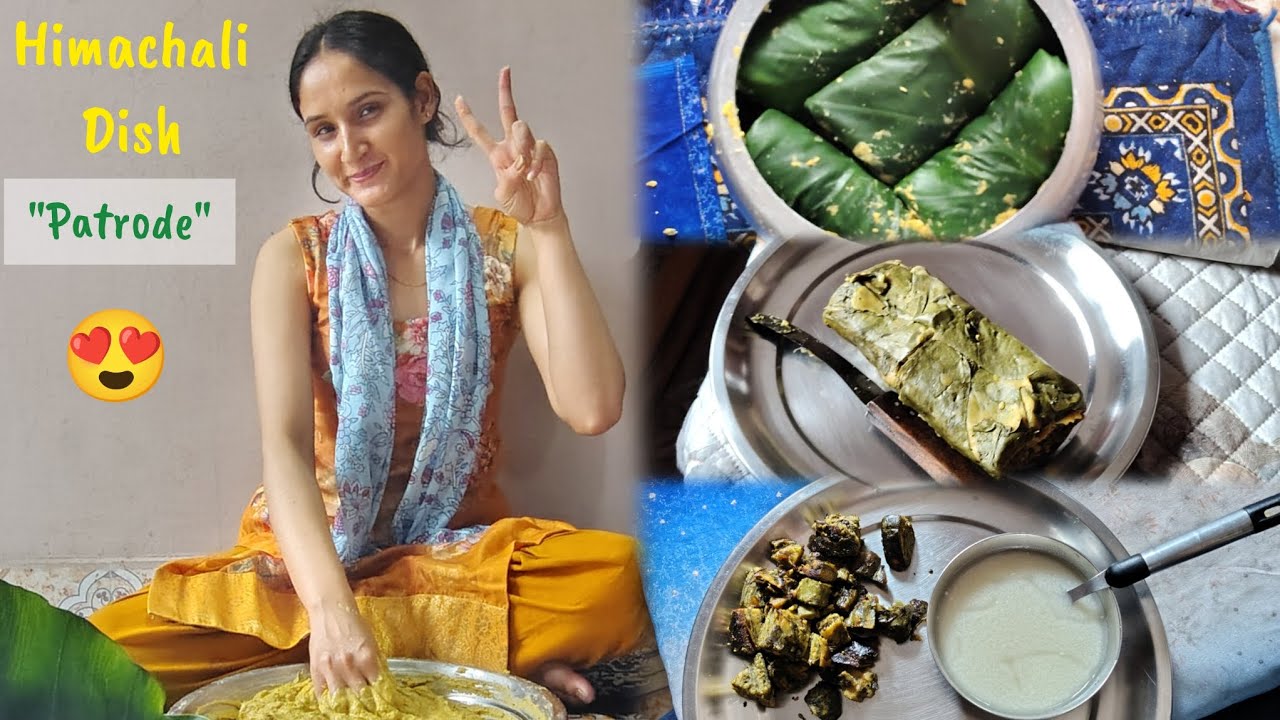 Traditional Himachali Dish Patrode | Homemade Pahadi Recipe Vlog