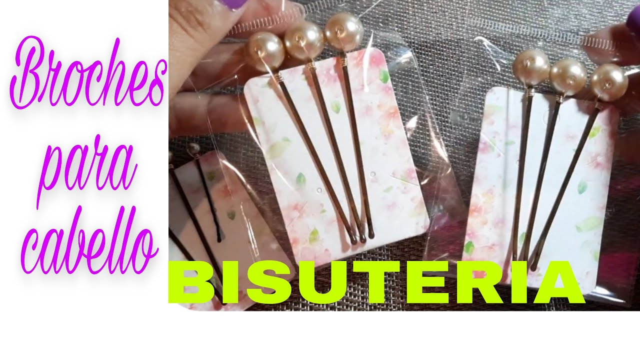 Accesorios para peinados bonitos // Como hacer broches con perlas // Bisuteria para el cabello
