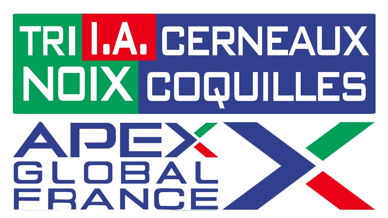 APEX Trieuse Optique Noix Cerneaux Coquilles - critères combinés par I.A. : formes et couleurs