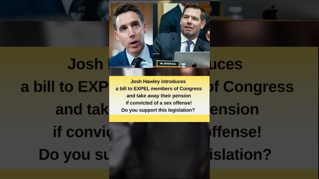 Josh Hawley Proposes New Penalties for Convicted Members of Congress#shorts