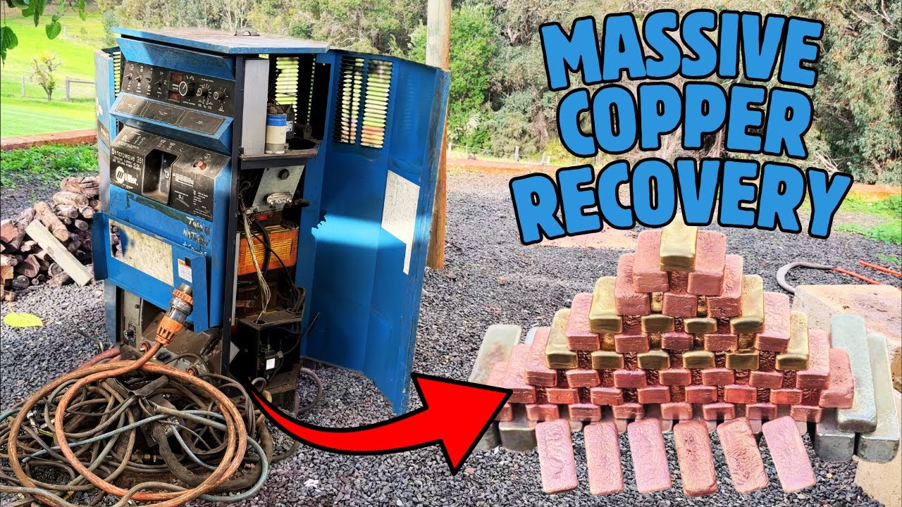 Massive Copper Recovery - 69 Ingots - FREE COPPER - Trash To Treasure - BigStackD