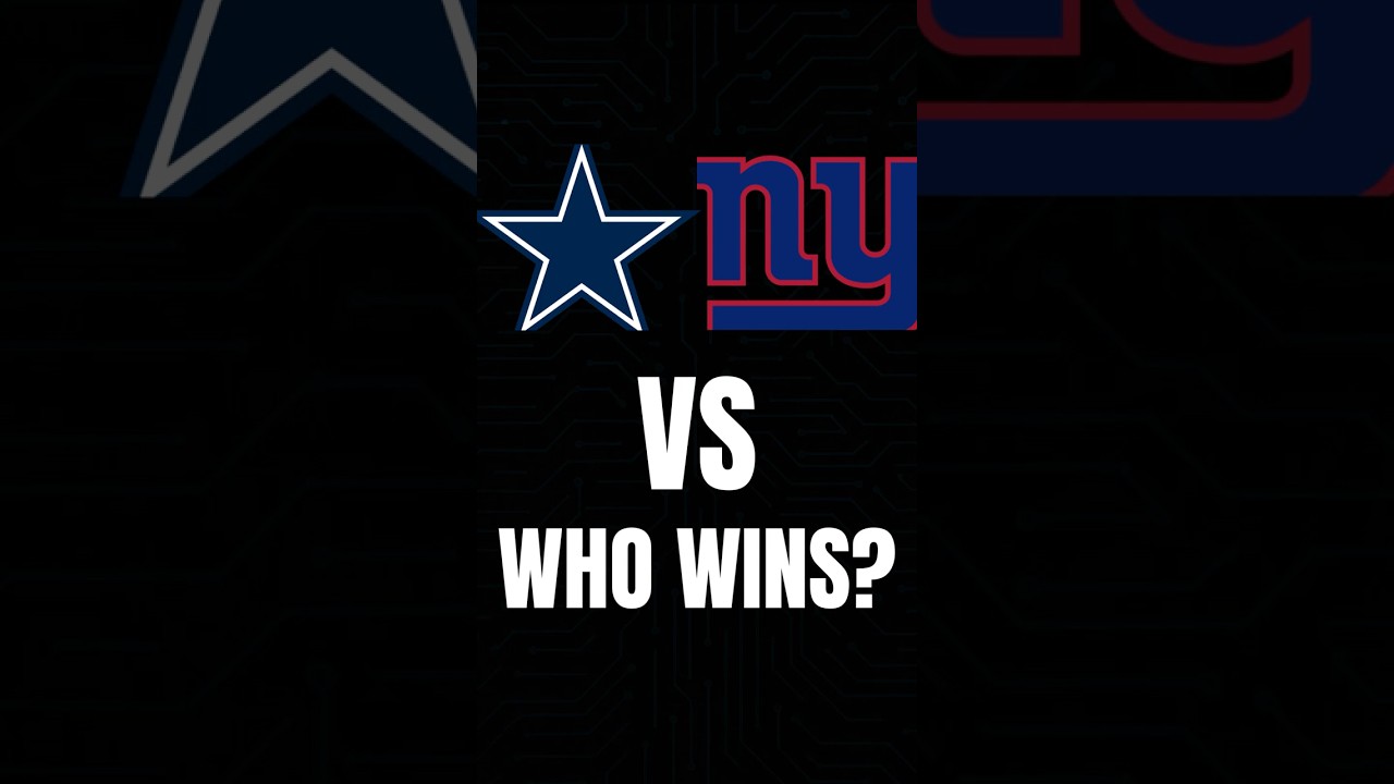 AI Predicts Cowboys vs Giants 🏈 | NFL Week 2 Matchup 2025 #nfl #cowboys #giants #ai #football