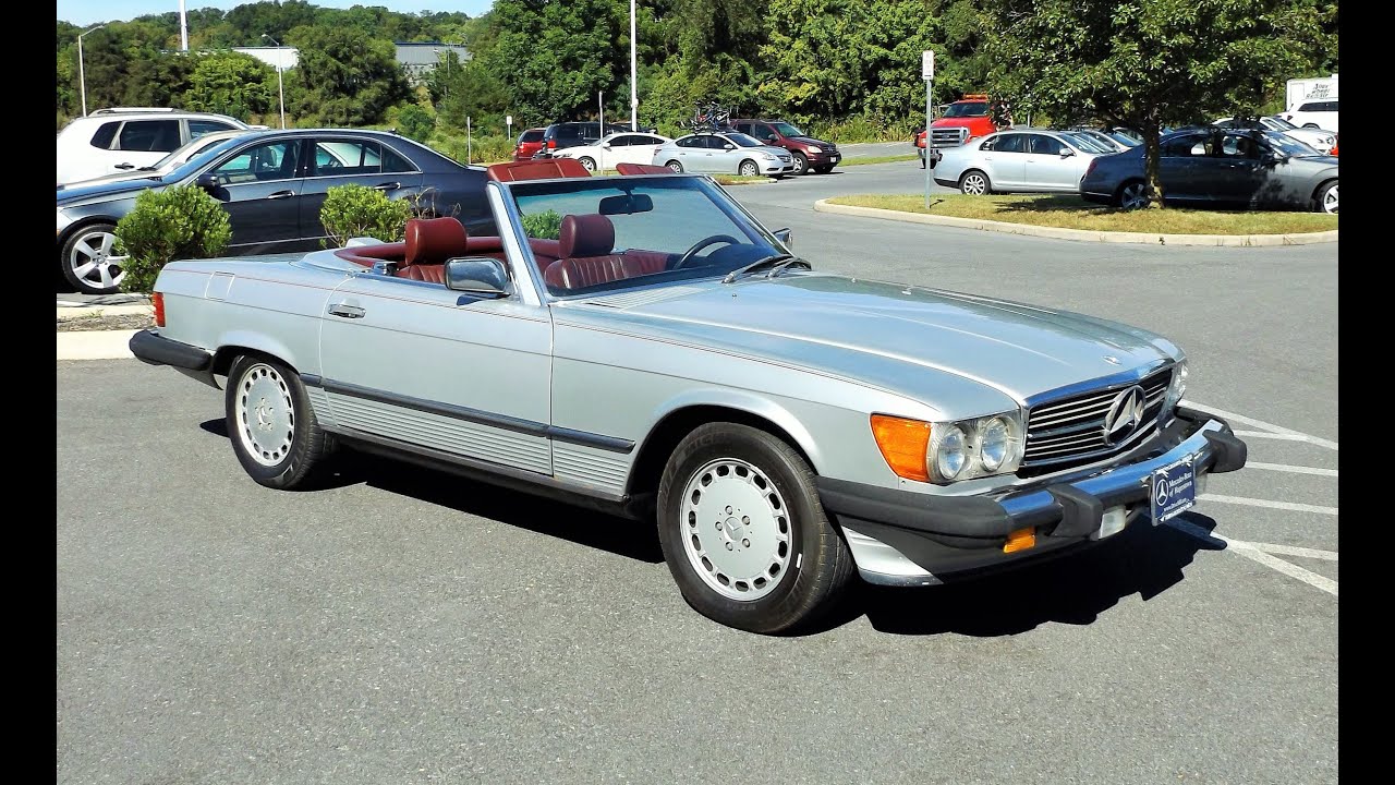 1986 Mercedes Benz 560SL Convertible 5.5L V8 Start Up, Tour and Review