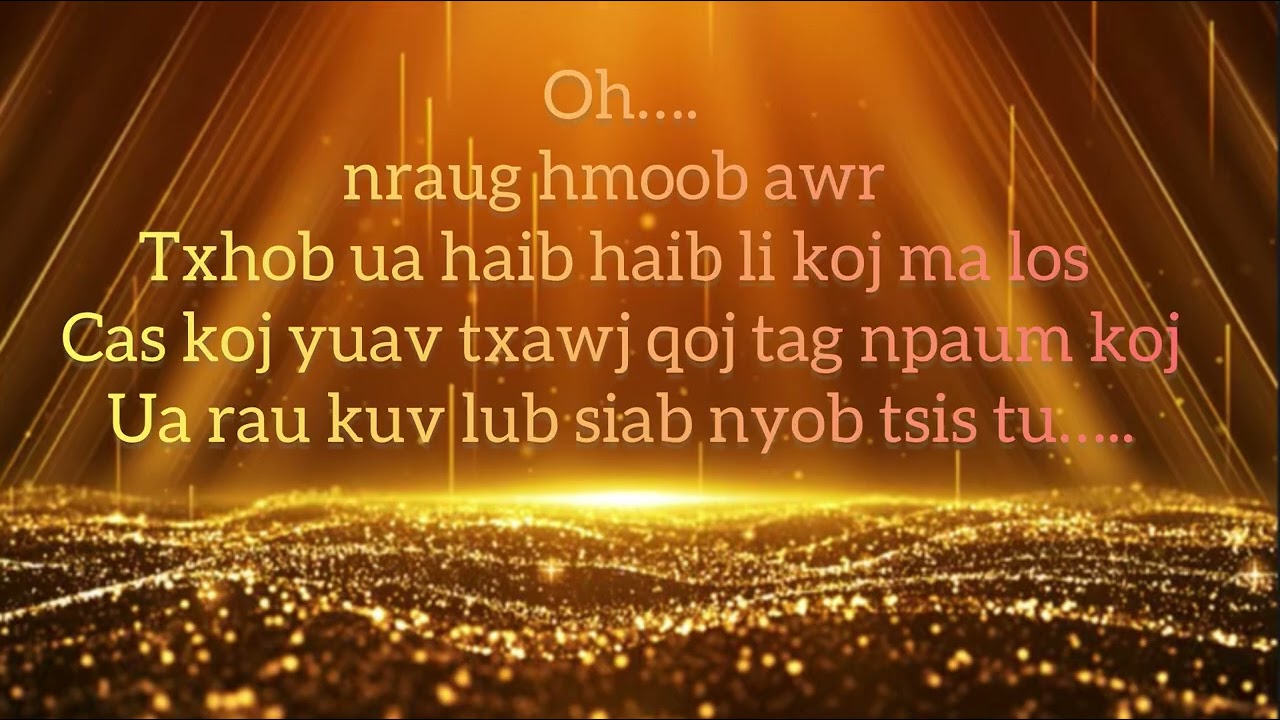 Cas Co Co -Girl Version Hmong Karaoke2026