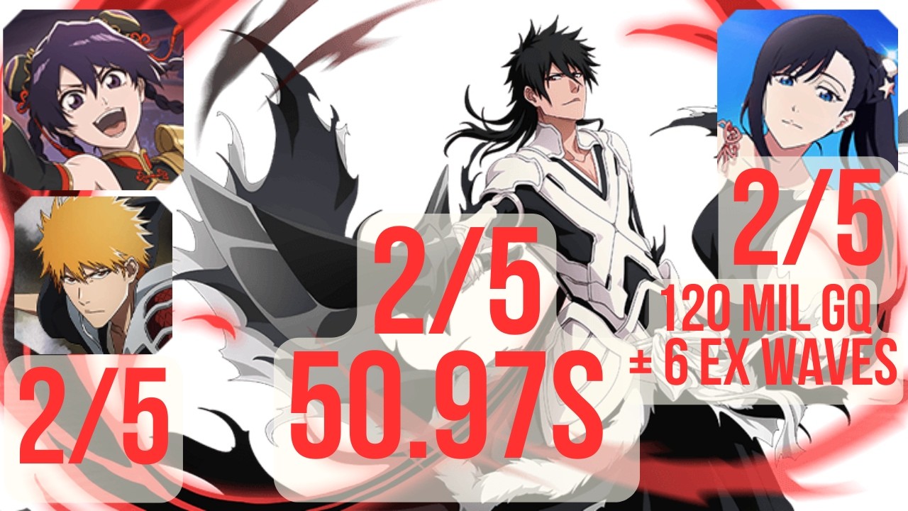 50.97s - Range No Affiliation - 2/5 5th anni Ichigo remake + 2/5 Noel - Bleach Brave Souls